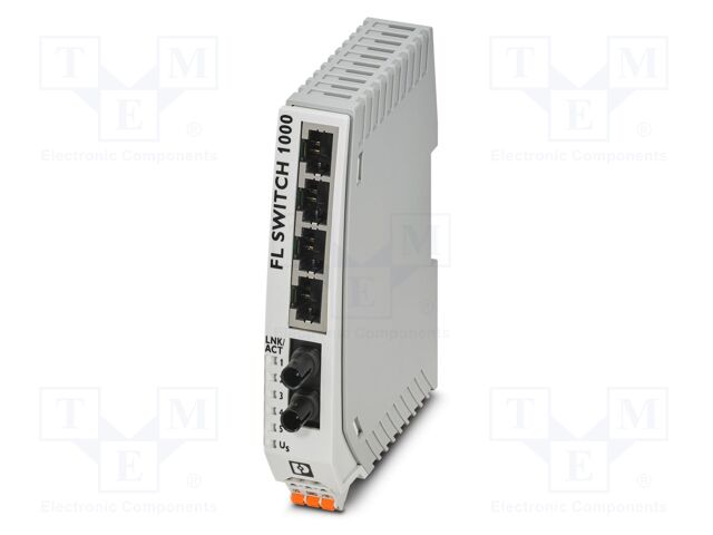 Switch Ethernet; unmanaged; Number of ports: 5; 9÷32VDC; IP30