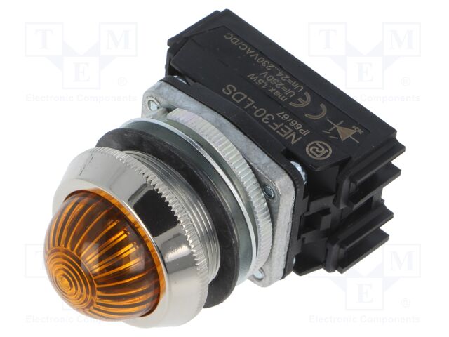 Control lamp; 30mm; NEF30; Illumin: LED; Ø30.5mm; IP20; 24÷230VAC