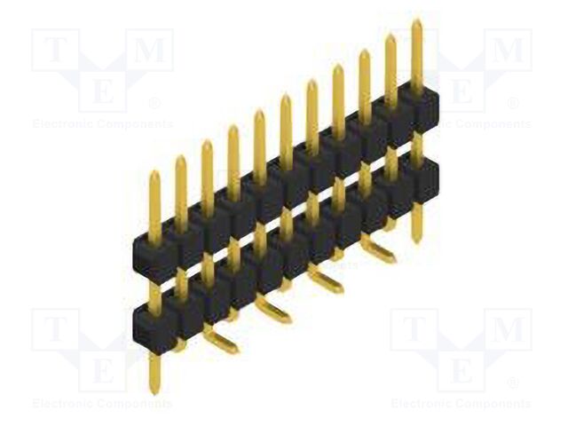 Connector: pin strips; pin header; male; PIN: 11; 2.54mm; SMT; 1x11