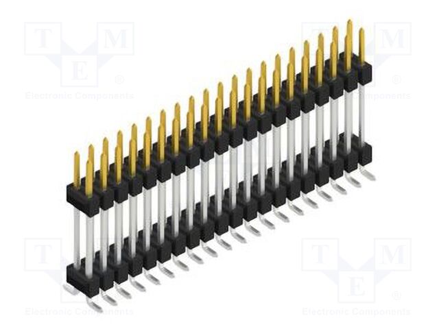 Connector: pin strips; pin header; male; PIN: 40; 2.54mm; SMT; 2x20