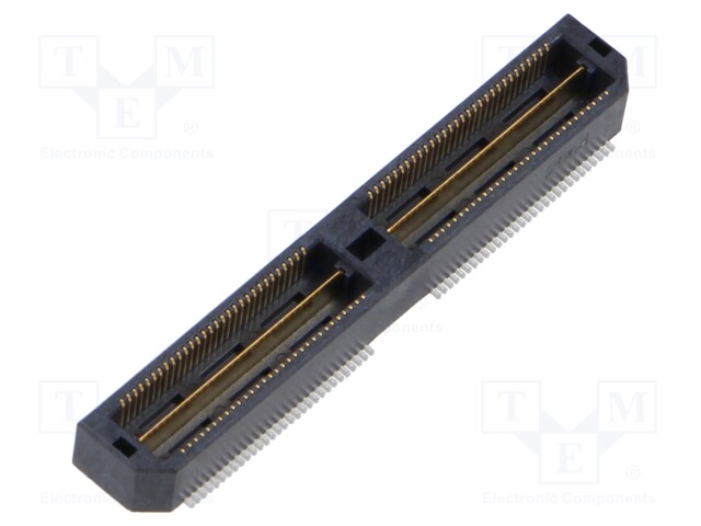 Mezzanine Connector, Ground Plane, Header, 0.5 mm, 2 Rows, 120 Contacts, Surface Mount