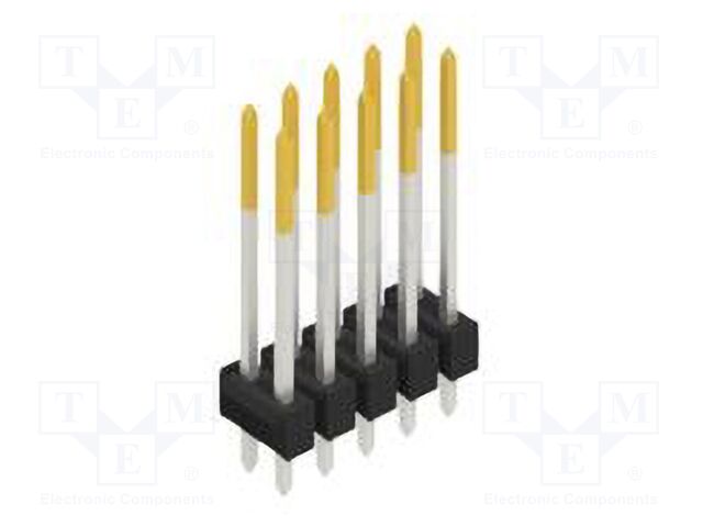 Connector: pin strips; pin header; male; PIN: 10; 2.54mm; THT; 2x5