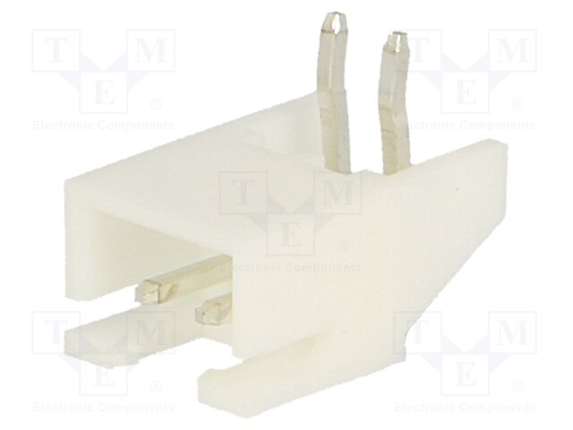 Socket; wire-board; male; A2501; 2.5mm; PIN: 2; THT; 250V; 3A; tinned
