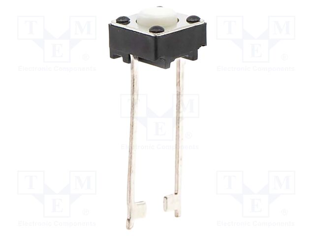 Microswitch TACT; SPST-NO; Pos: 2; 0.05A/12VDC; THT; none; 2.6N