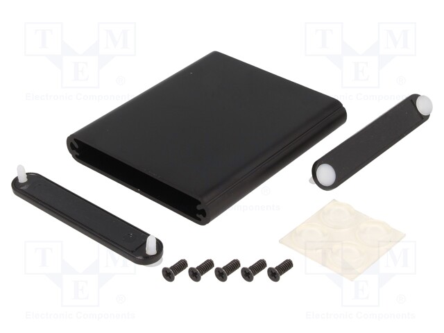 Enclosure: with panel; 1455; X: 70mm; Y: 80mm; Z: 12mm; aluminium