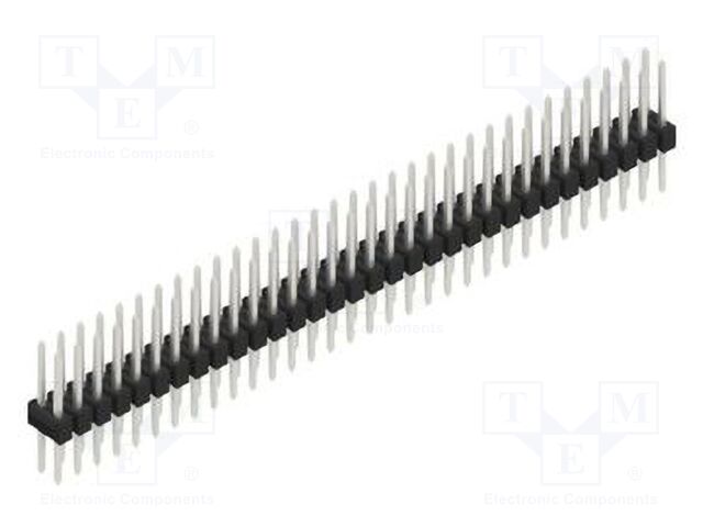 Connector: pin strips; pin header; male; PIN: 64; 2.54mm; THT; 2x32
