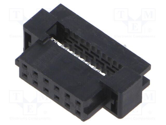 2mm Mgrid Conn IDT /SglRmp .38AuLF 12Ckt