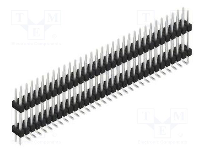 Connector: pin strips; pin header; male; PIN: 64; 2.54mm; SMT; 2x32