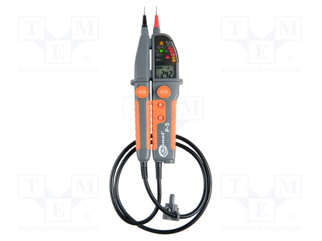 Tester: electrical; VAC: 6÷1000V; 16÷400Hz; VDC: 6÷1000V; 1÷1999Ω