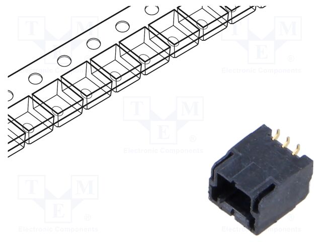 Connector: wire-board; KW30; vertical; SMT; PIN: 3; male; socket