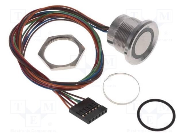 Switch: piezoelectric; Pos: 2; SPST; 1A/24VAC; 1A/24VDC; IP68; RGB