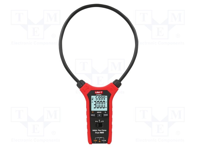 AC digital clamp meter; LCD; VAC: 6/60/600V; True RMS; Ø: 457mm