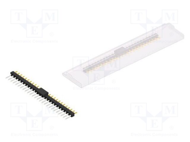 Connector: pin strips; pin header; male; PIN: 26; 2.54mm; SMT; 1x26