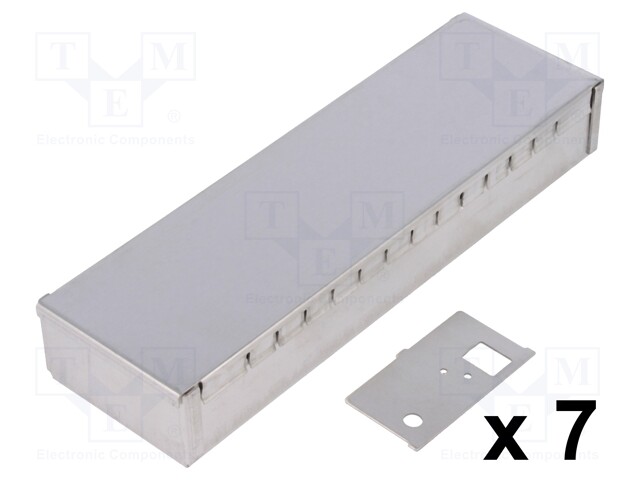 Enclosure: shielding; X: 50mm; Y: 161mm; Z: 26mm; steel