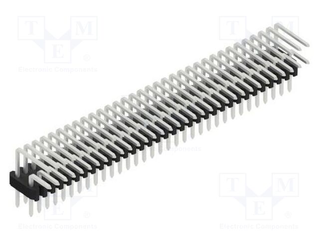 Connector: pin strips; pin header; male; PIN: 66; 1.27mm; THT; 2x33