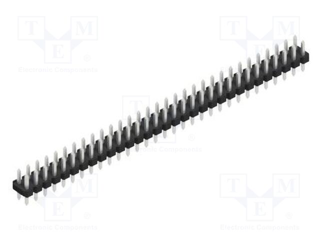 Connector: pin strips; pin header; male; PIN: 62; 2.54mm; THT; 2x31