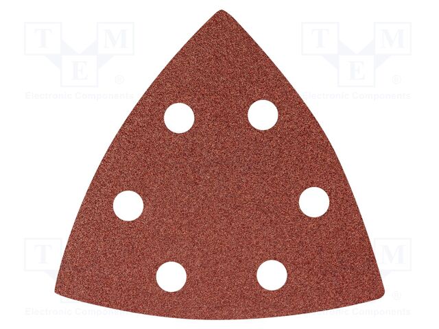 Cleaning cloth: sandpaper; Granularity: 100; Mounting: bur; 5pcs.