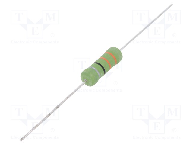 Resistor: wire-wound; ceramic; THT; 100kΩ; 2W; ±10%; Ø7x16mm