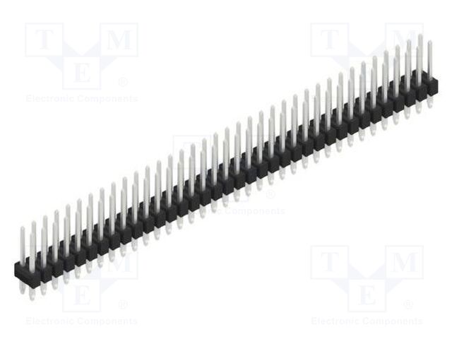 Connector: pin strips; pin header; male; PIN: 72; 2.54mm; THT; 2x36