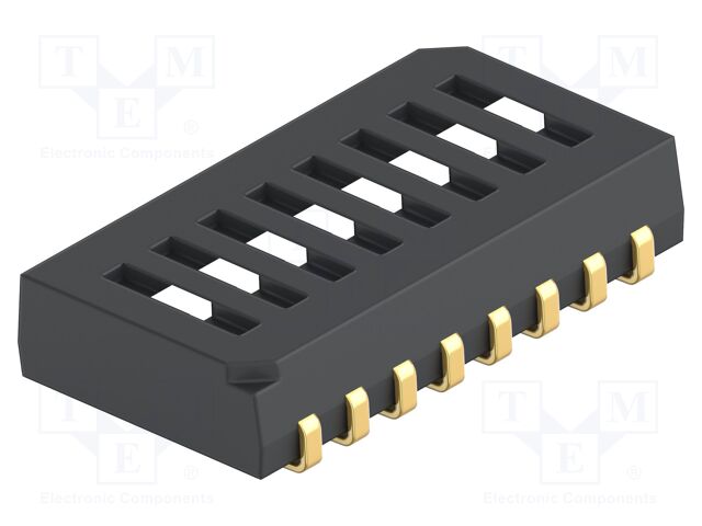 Switch: DIP-SWITCH; Poles number: 8; OFF-ON; 0.025A/24VDC; Pos: 2