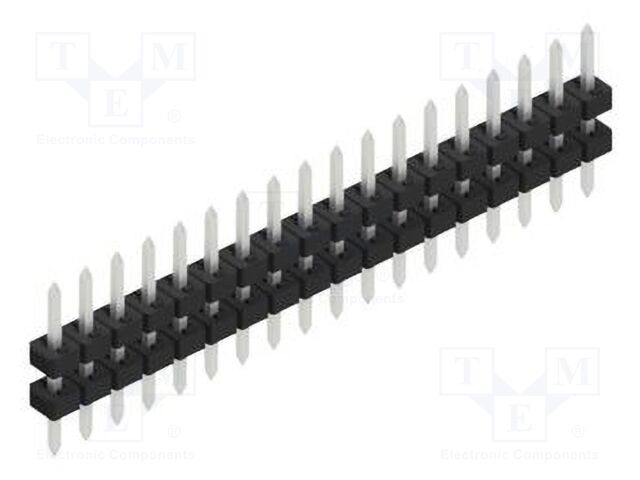 Connector: pin strips; pin header; male; PIN: 18; 2mm; THT; 1x18