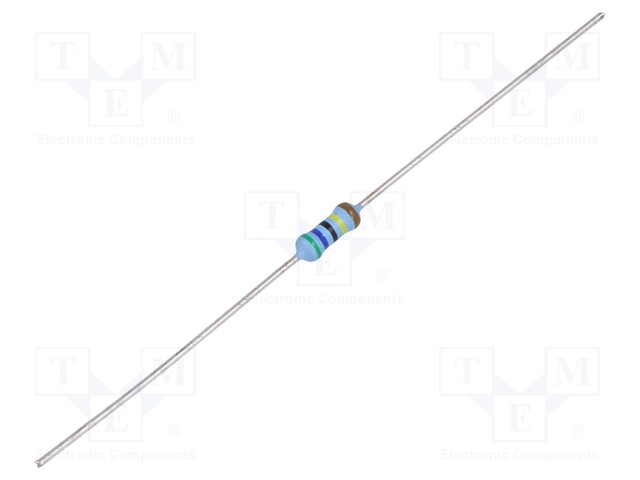 Resistor: thin film; THT; 5.6MΩ; 600mW; ±5%; Ø2.5x6.5mm; 50ppm/°C