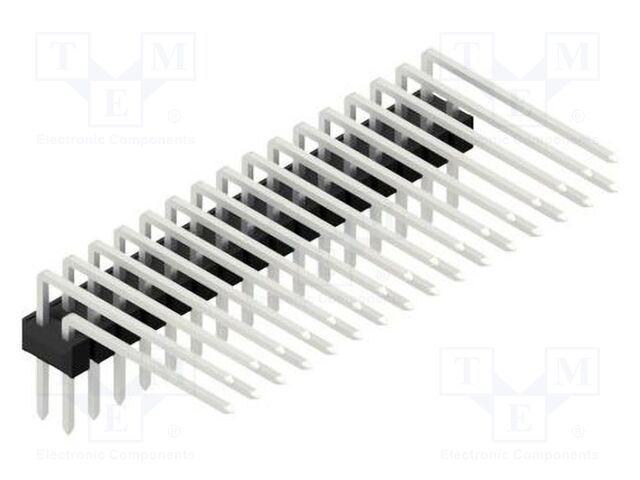 Connector: pin strips; pin header; male; PIN: 32; 2.54mm; THT; 2x16