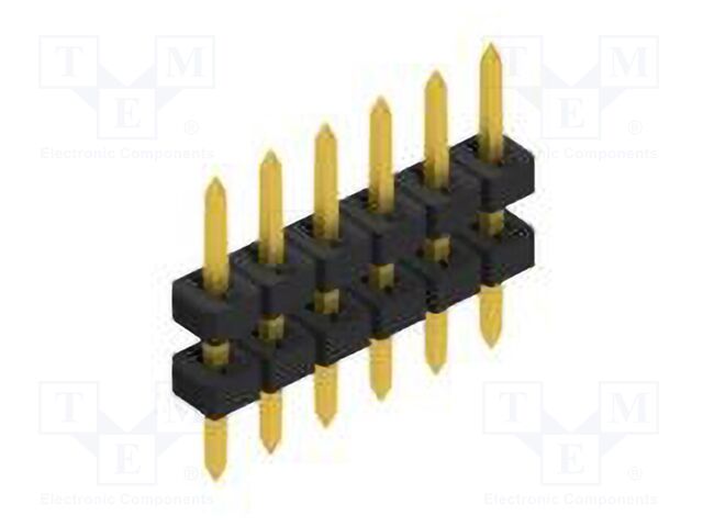 Connector: pin strips; pin header; male; PIN: 6; 2mm; THT; 1x6; 100V