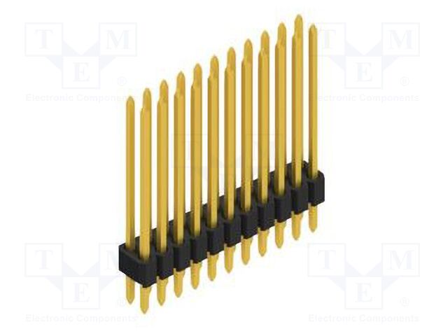 Connector: pin strips; pin header; male; PIN: 22; 1.27mm; THT; 2x11