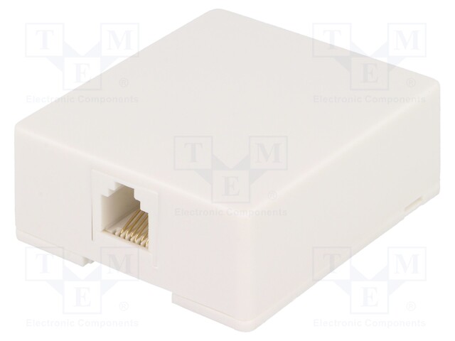 Socket; RJ12; Layout: 6p6c; surface-mounted,screw,self-adhesive
