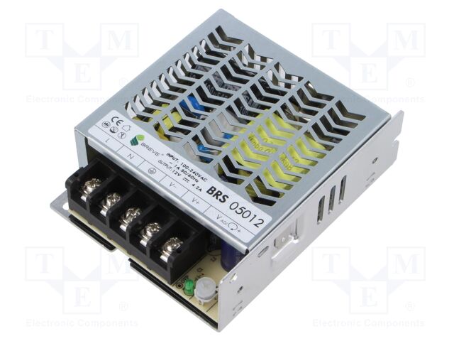 Power supply: switching; for building in; 50W; 12VDC; 0÷4.2A; BRS