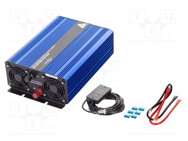 Converter: DC/AC; 1.5kW; Uout: 230VAC; 22÷30VDC; 370x230x108mm