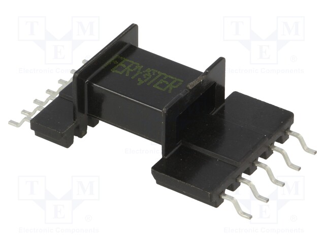 Coilformer: with pins; Application: EFD25/13/9; Mat: plastic