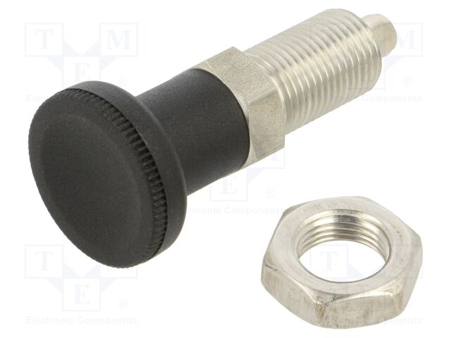 Indexing plungers; Thread: M16; 8mm; steel; stainless steel