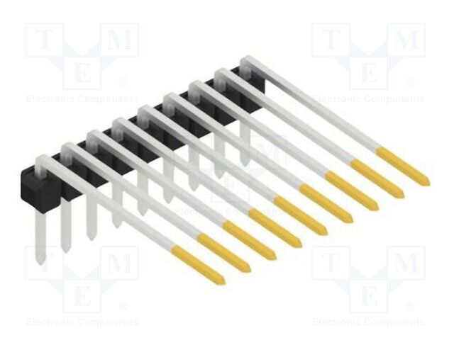 Connector: pin strips; pin header; male; PIN: 9; 2.54mm; THT; 1x9