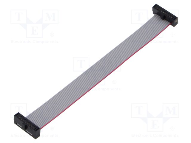 Ribbon cable with IDC connectors; Tape ph: 0.64mm; 101.6mm