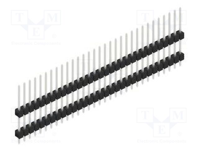 Connector: pin strips; pin header; male; PIN: 31; 2.54mm; THT; 1x31