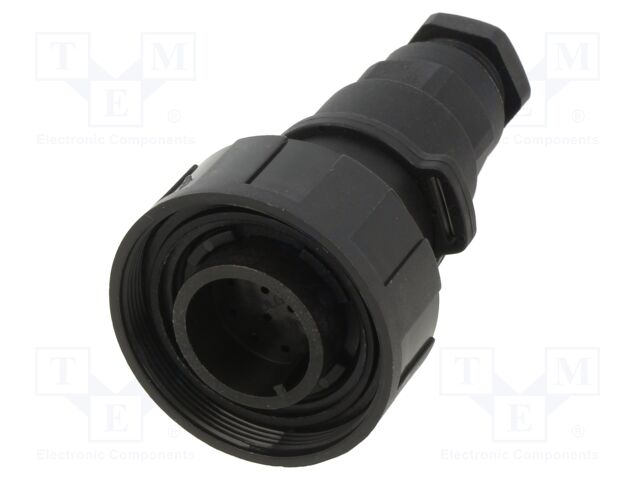 Connector: circular; plug; male; PIN: 12; 5A; 50V; w/o contacts