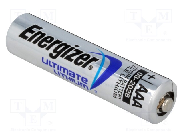 Battery: lithium; 1.5V; AAA,R3; ULTIMATE LITHIUM; 1200mAh