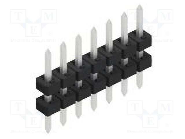 Connector: pin strips; pin header; male; PIN: 7; 2mm; THT; 1x7; 100V