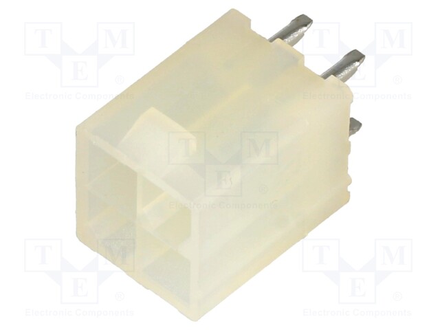 Socket; wire-wire/PCB; male; VAL-U-LOK; 4.2mm; PIN: 4; THT; on PCBs