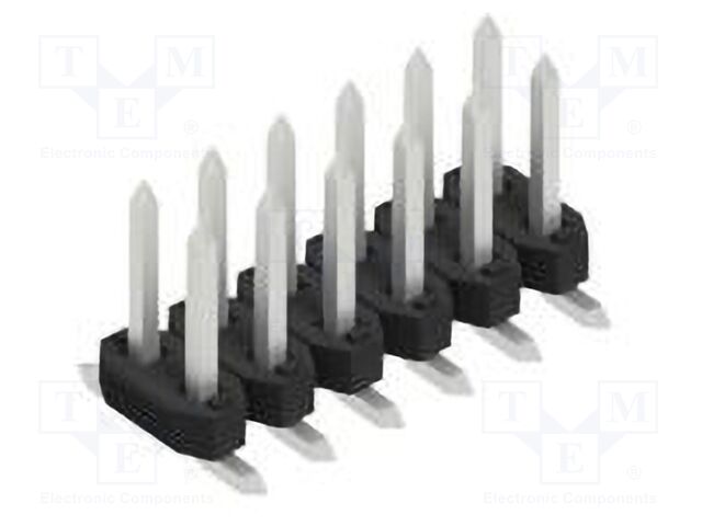 Connector: pin strips; pin header; male; PIN: 12; 2mm; SMT; 2x6; 100V