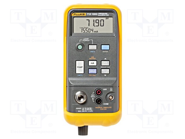 Calibrator; pressure; -0.85÷2bar; Overpressure: 2x full range