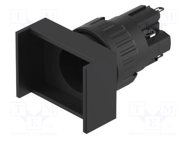 Switch: body; 16mm; Stabl.pos: 1; NC + NO; Pos: 2; Cutout: Ø16.2mm