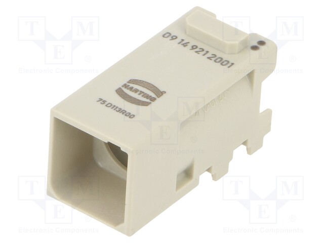 Connector: HDC; module; male; Han Modular Domino; PIN: 1; Modules: 1