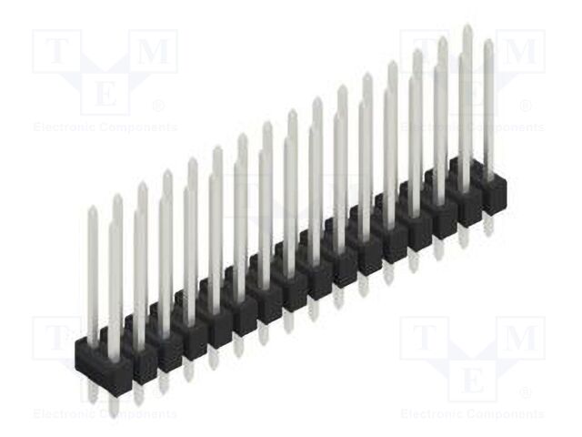 Connector: pin strips; pin header; male; PIN: 32; 2.54mm; THT; 2x16