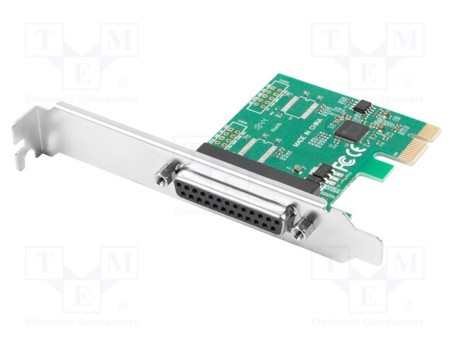 PC extension card: PCIe; LPT,PCIe; brackets on slot; 0÷50°C