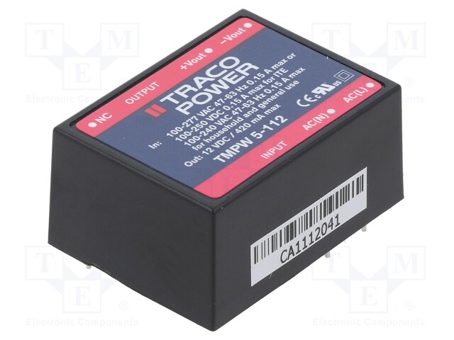 Converter: AC/DC; Mounting: THT; 4kV