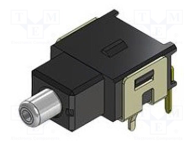 Switch: push-button; Pos: 2; SPST; 0.014A/28VDC; OFF-(ON); 500MΩ