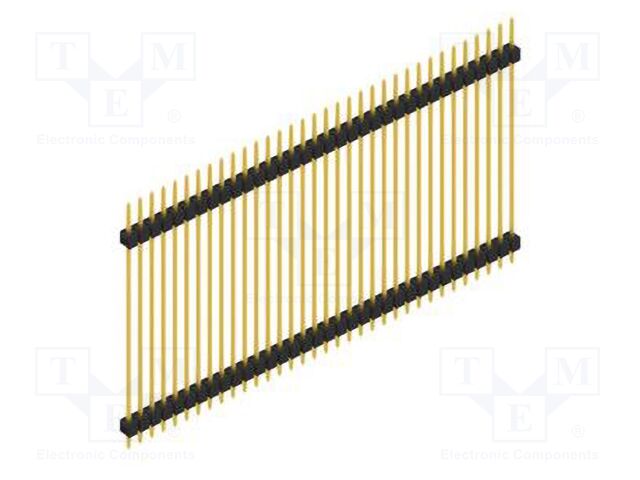 Connector: pin strips; pin header; male; PIN: 34; 2.54mm; THT; 1x34